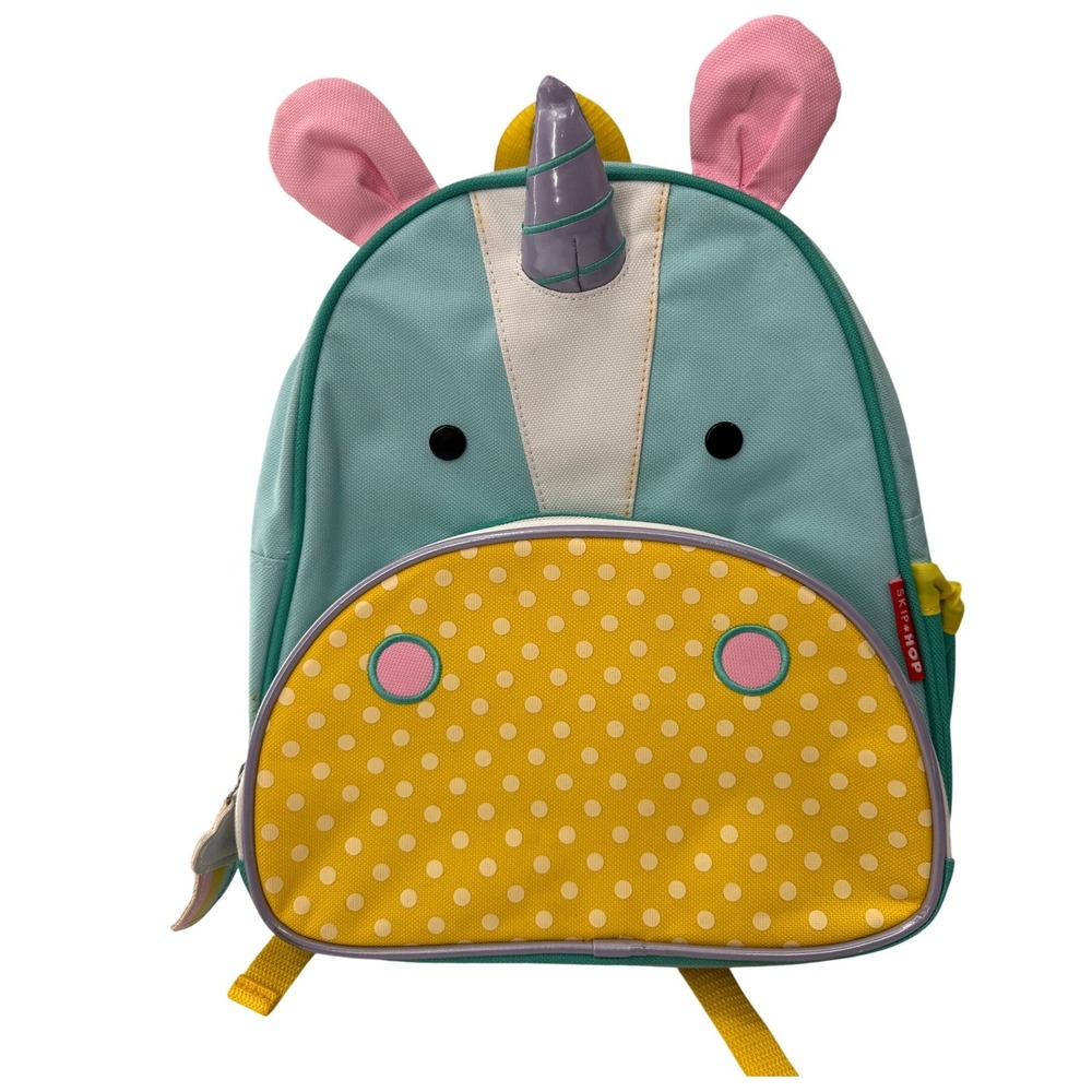 Skip Hop Backpack Unicorn Zoo Toddler Kids Teal Yellow Preschool Bag School Toy
